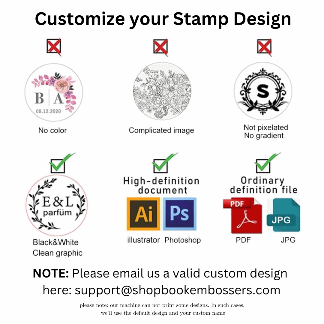 Custom Embosser, Personalized Embosser Stamp, Customized Logo or